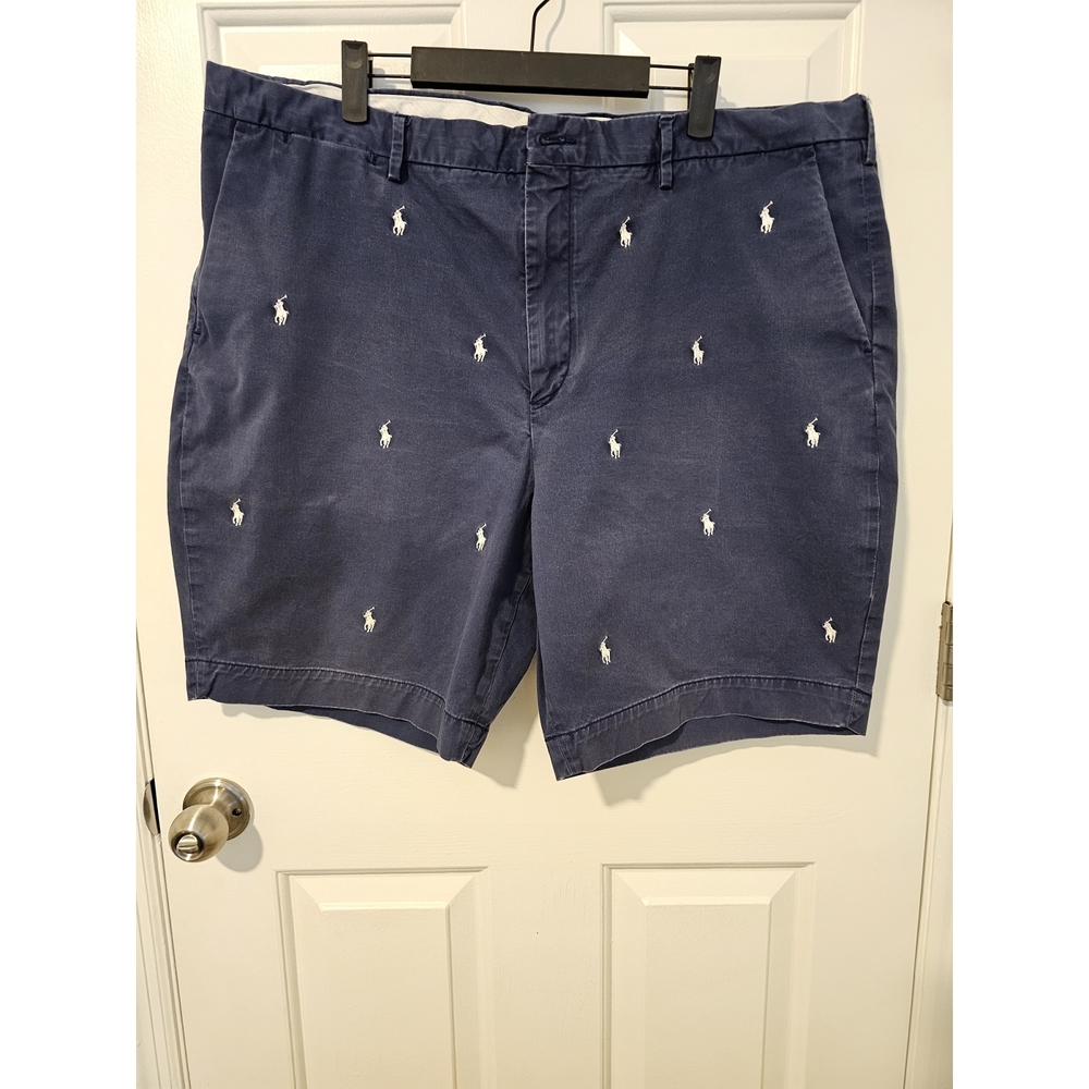 $99 Polo Ralph Lauren Men's Blue Embroidered Stretch Classic Fit Size 42 - Picture 2 of 4